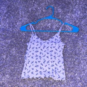 Blue/White Hollister Adjustable Tanktop